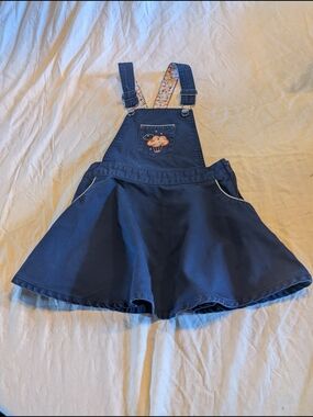2/30$ Navy Blue Girls' Overall Skirt with cloud Patch